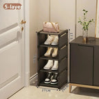 Stackable Corner Shoe Organizer - Space Saving Shoe Rack