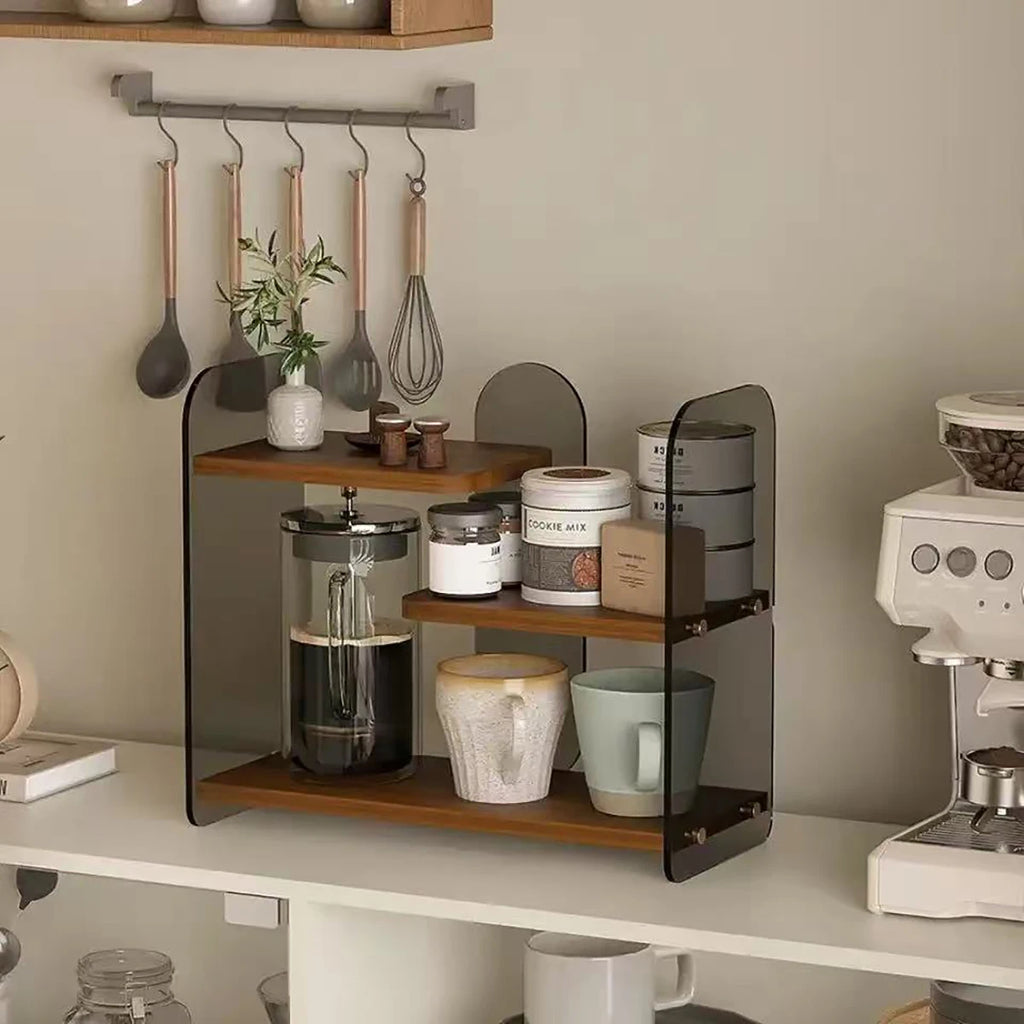 Makeup Organizer | Dorm Desk Aesthetic Storage Shelf