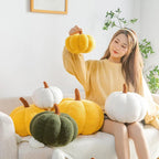 Funny Pumpkin Pillow - Creative Plush Cushion for Halloween Decor