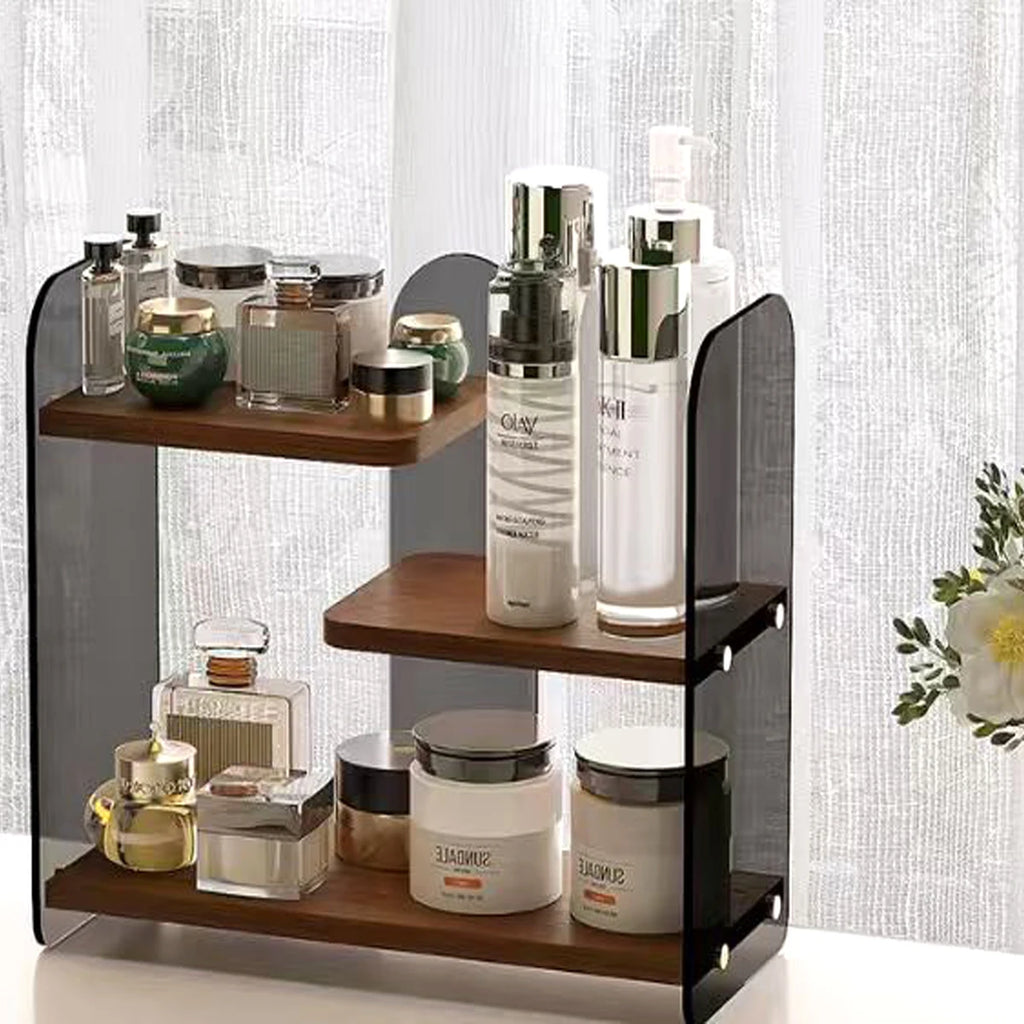 Makeup Organizer | Dorm Desk Aesthetic Storage Shelf