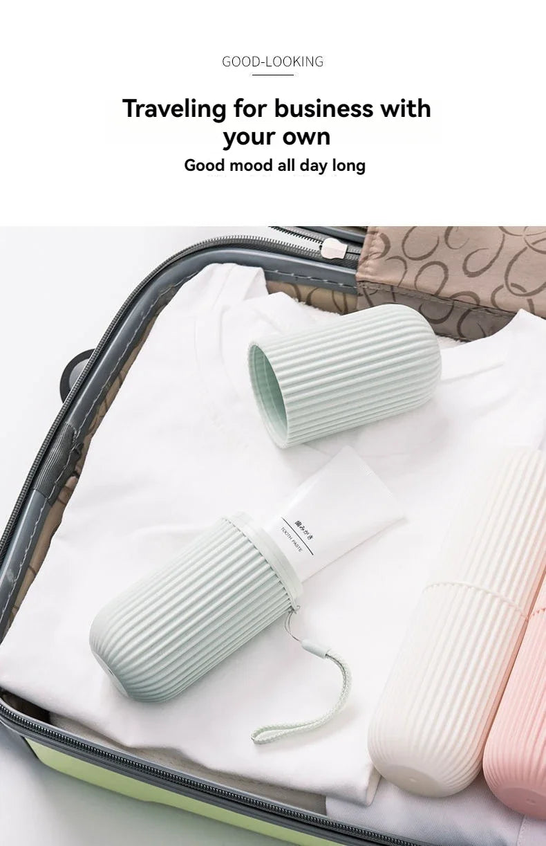 Portable Toothbrush and Toothpaste Holder for Travel