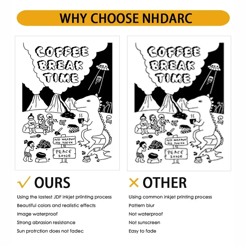 Cartoon Canvas Poster - Better Than Cheese, Coffee Time, Book & Beer