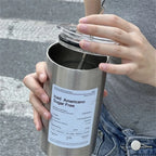 Stylish 600ml Eco-Friendly Insulated Travel Coffee Tumbler