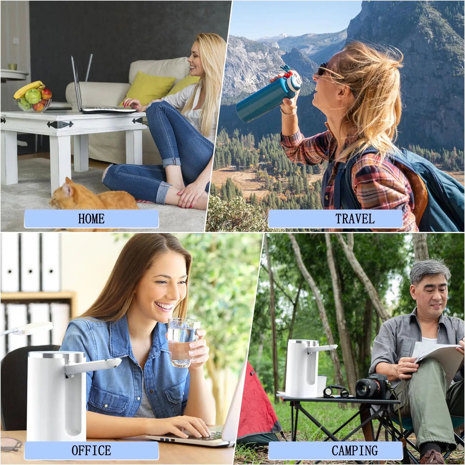 Automatic Portable Water Bottle Dispenser - Easy & Rechargeable