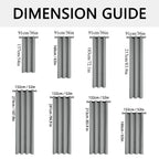2pcs Modern Blackout Curtains for Cozy Bedrooms & Living Rooms