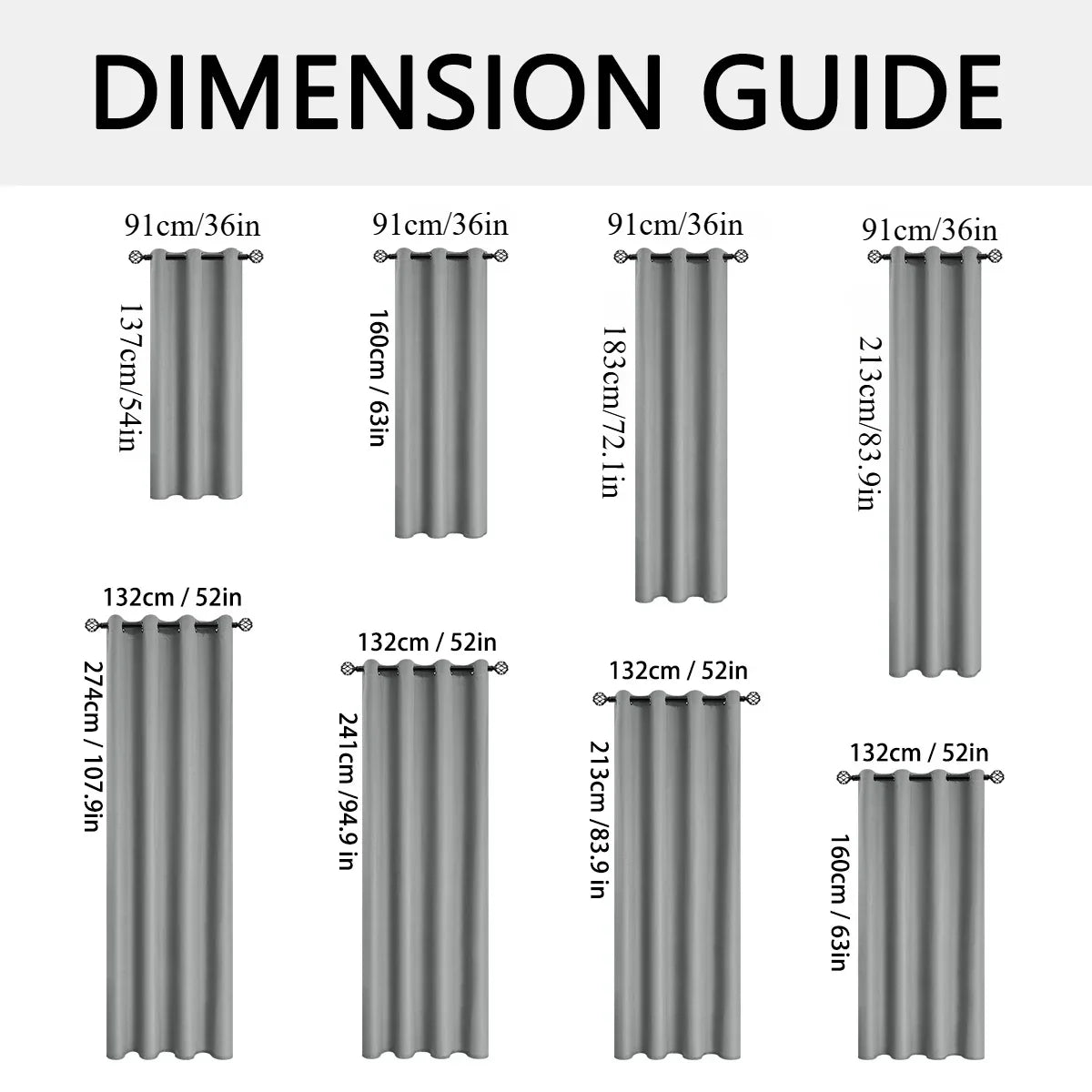 2pcs Modern Blackout Curtains for Cozy Bedrooms & Living Rooms