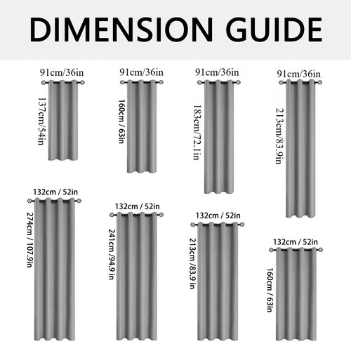 2pcs Modern Blackout Curtains for Cozy Bedrooms & Living Rooms