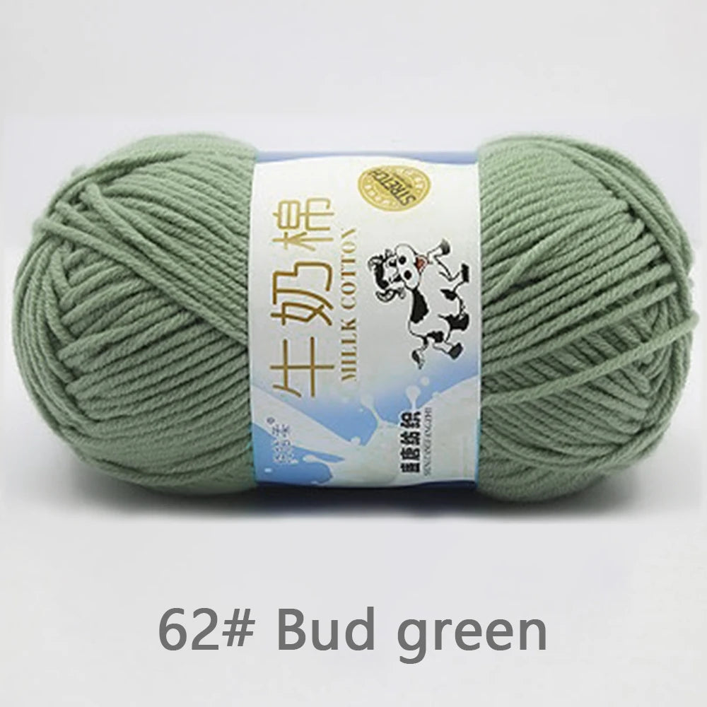 Soft Milk Cotton Yarn for Baby Sweaters & Scarves