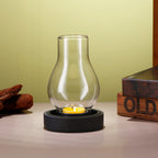 Stylish Glass Candlestick Holders with Stone Base - Perfect for Home & Weddings