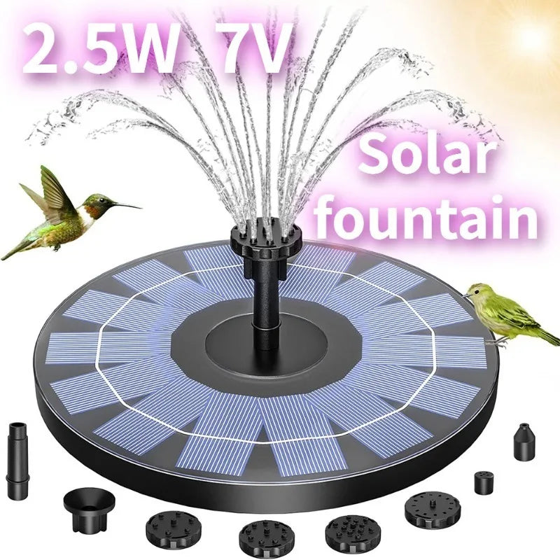 Solar Fountain Pump with 2.5W Eco-Friendly Panel