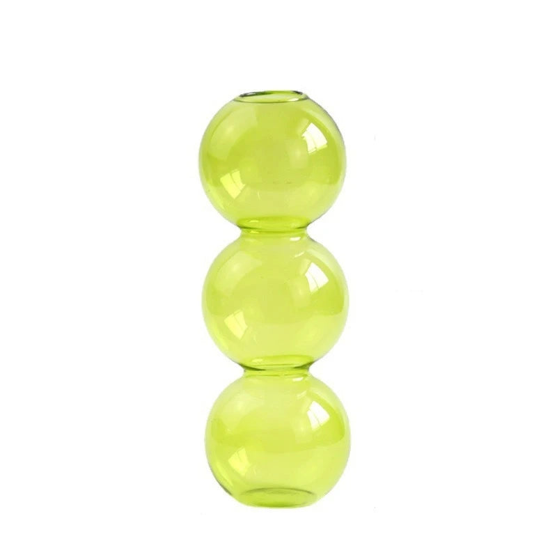 Nordic Bubble Glass Vase - Elegant Hydroponic Planter