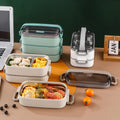 Leak Proof Stainless Steel Bento Lunch Box - 3 Layers