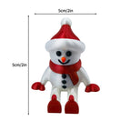 3D Printed Christmas Ornament Santa and Snowman
