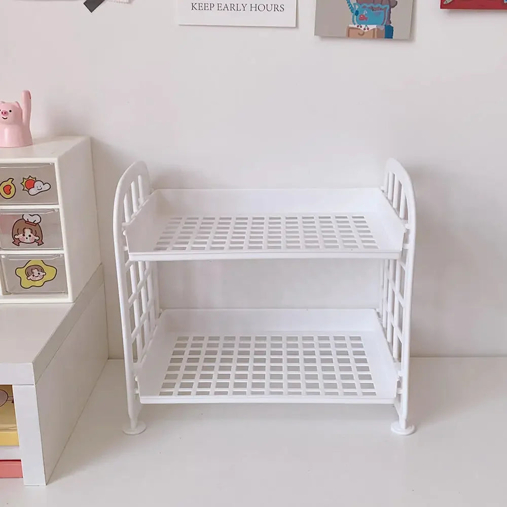 Desktop Storage Rack | Dorm Desk + Aesthetic Organizer