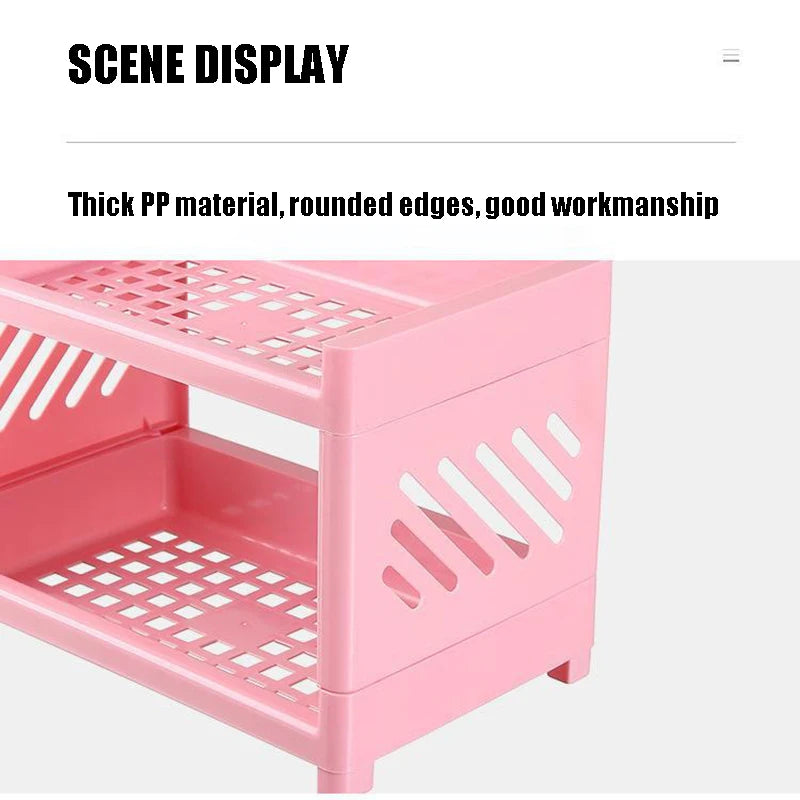 Desktop Storage Rack | Dorm Desk + Aesthetic Organizer