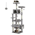 Large Cat Tree with Hammock & Scratching Posts for Indoor Cats