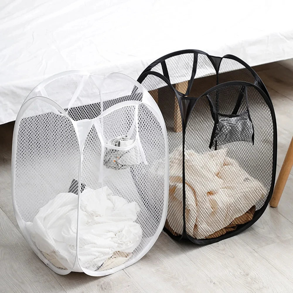 Foldable Ventilated Dirty Clothes Basket for Easy Storage