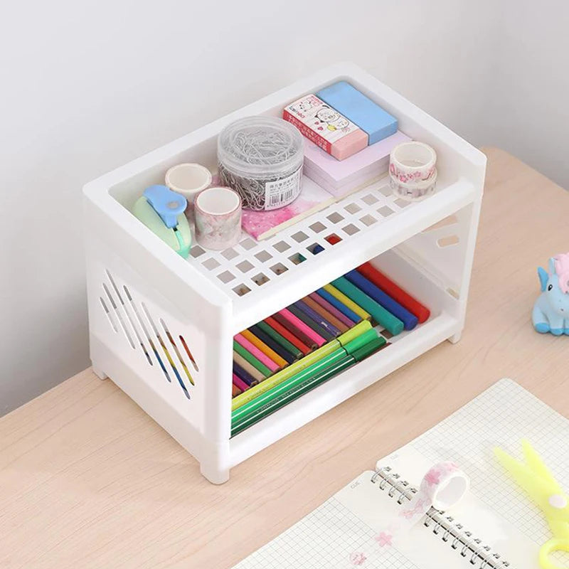 Desktop Storage Rack | Dorm Desk + Aesthetic Organizer