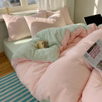 4-Piece Cotton Bedding Set - Duvet Cover & Pillowcases