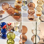 Nordic Bubble Glass Vase - Elegant Hydroponic Planter