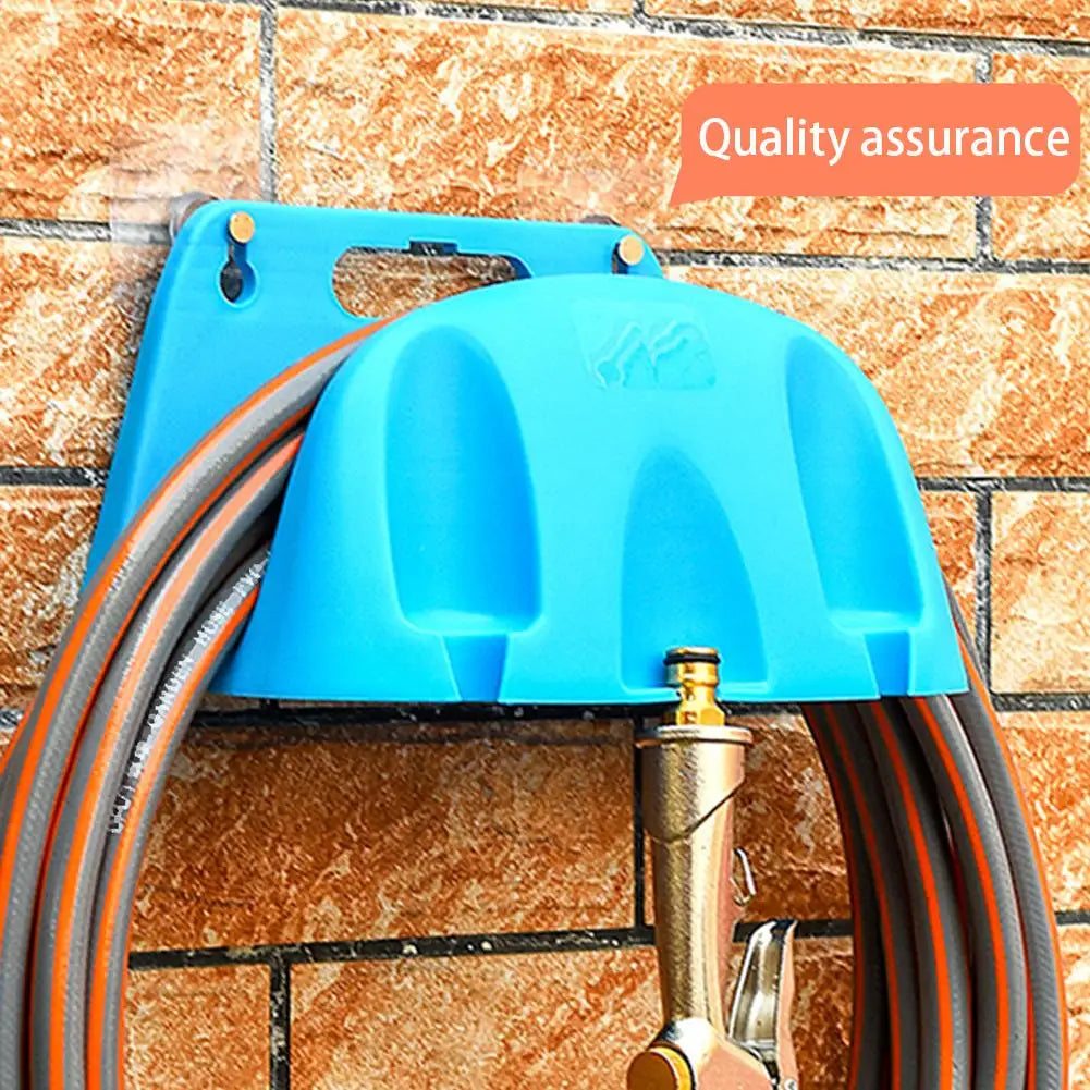 Space-Saving Wall Mounted Garden Hose Organizer