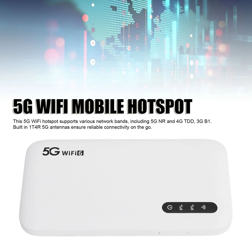 5G Mobile Hotspot WiFi Device for Travel - Connect 16 Devices