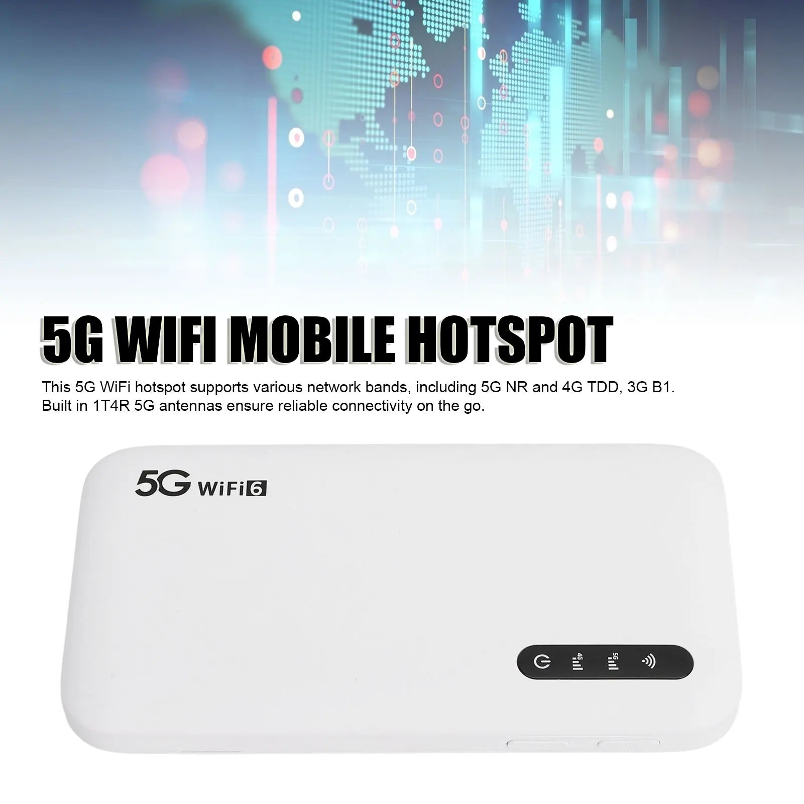 5G Mobile Hotspot WiFi Device for Travel - Connect 16 Devices