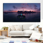 1.5 Inch Thick Pine Wood Frame Sunset Poster Art