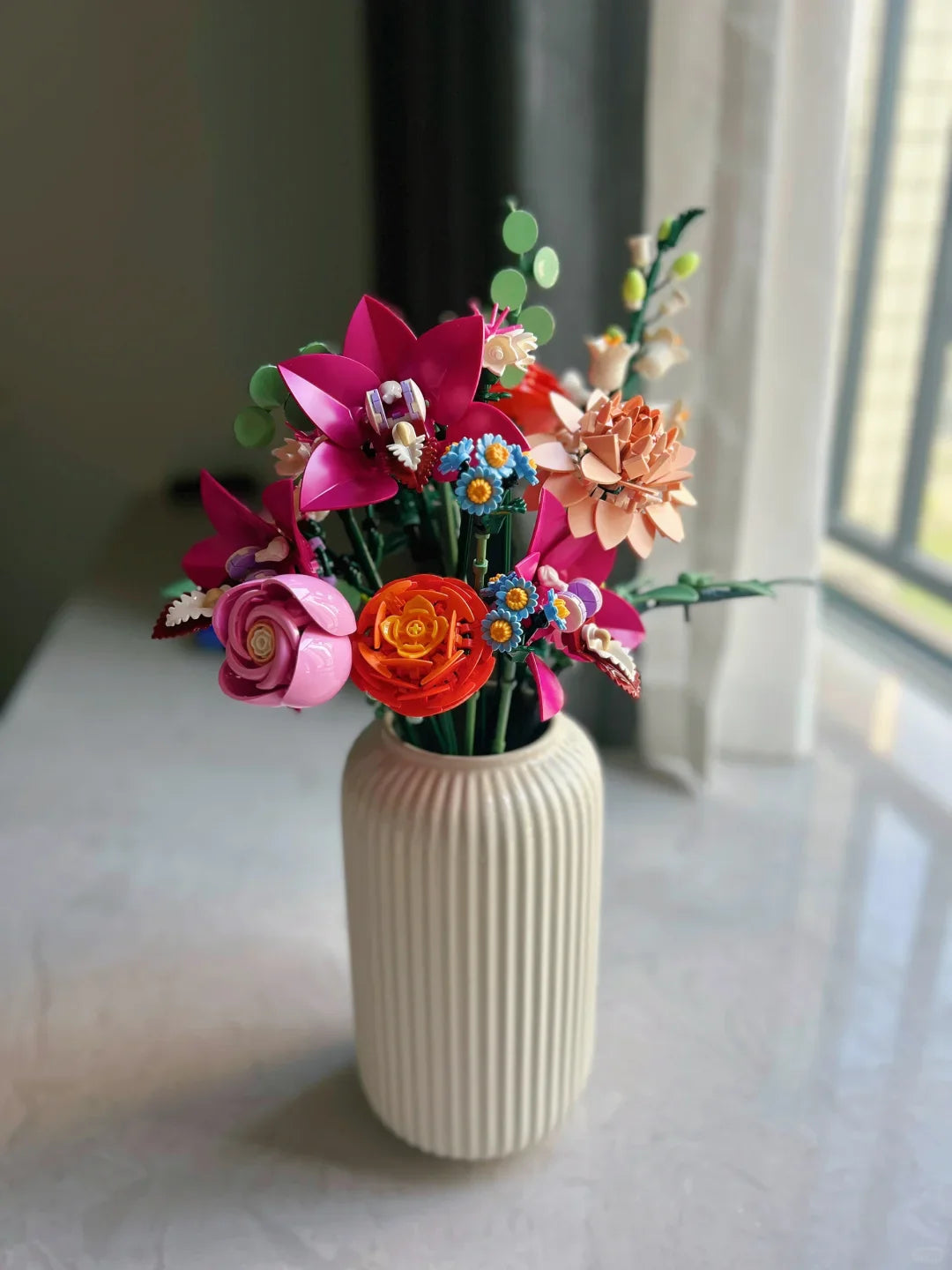 Eternal Flower Pink Model Blocks Gift for Her