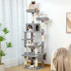 Large Cat Tree with Hammock & Scratching Posts for Indoor Cats