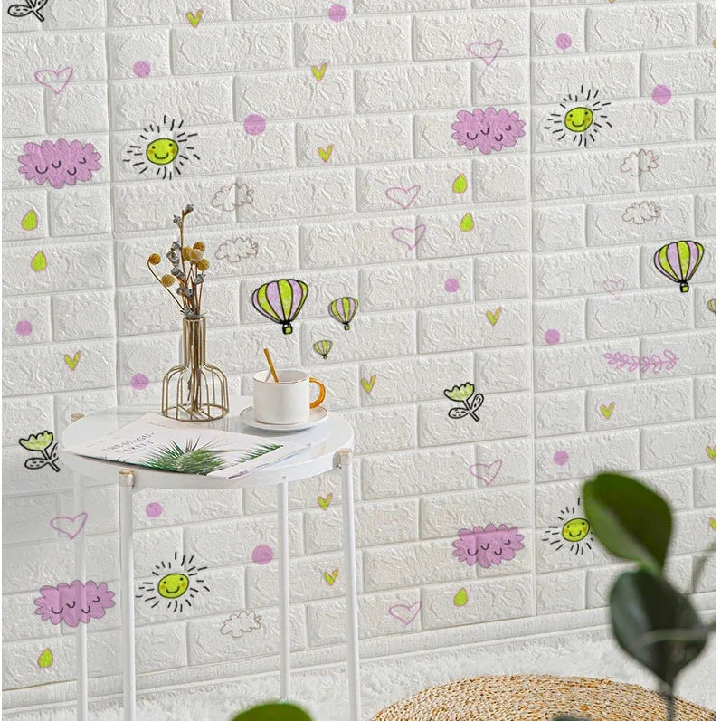 3D Brick Foam Wallpaper - Stylish Wall Decor