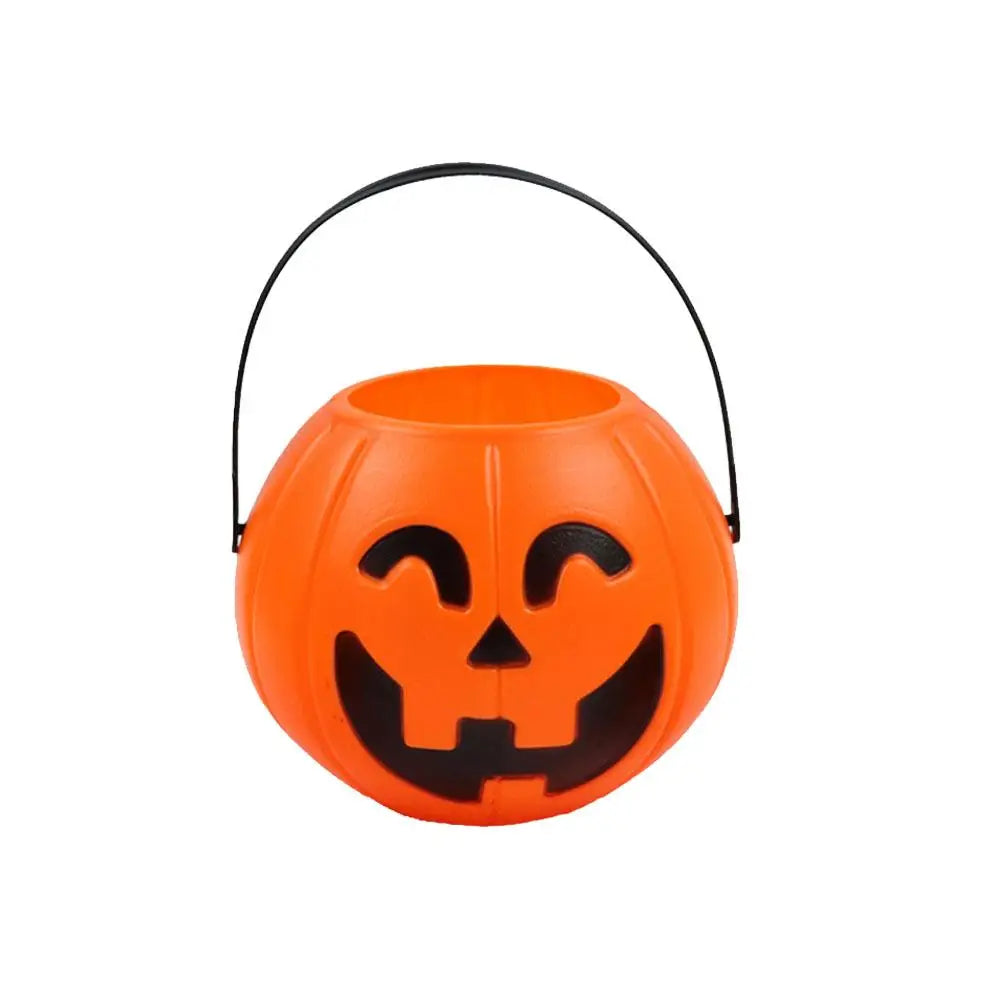 Halloween Pumpkin Bucket - Portable Candy Basket for Festivities