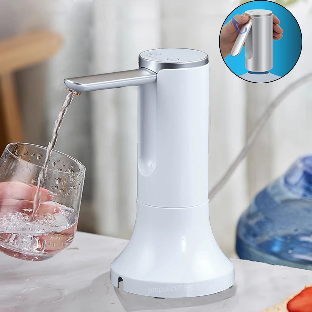 Automatic Electric Water Pump for 19L Bottles - USB Rechargeable
