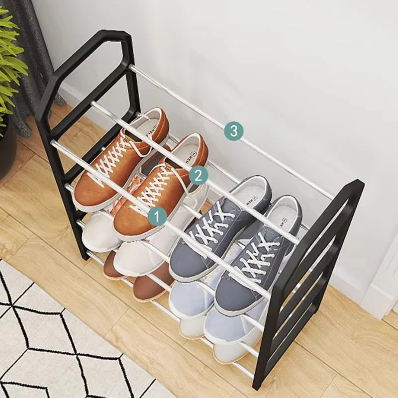 4-Layer Dustproof Shoe Rack | Dorm Room Entryway Organizer