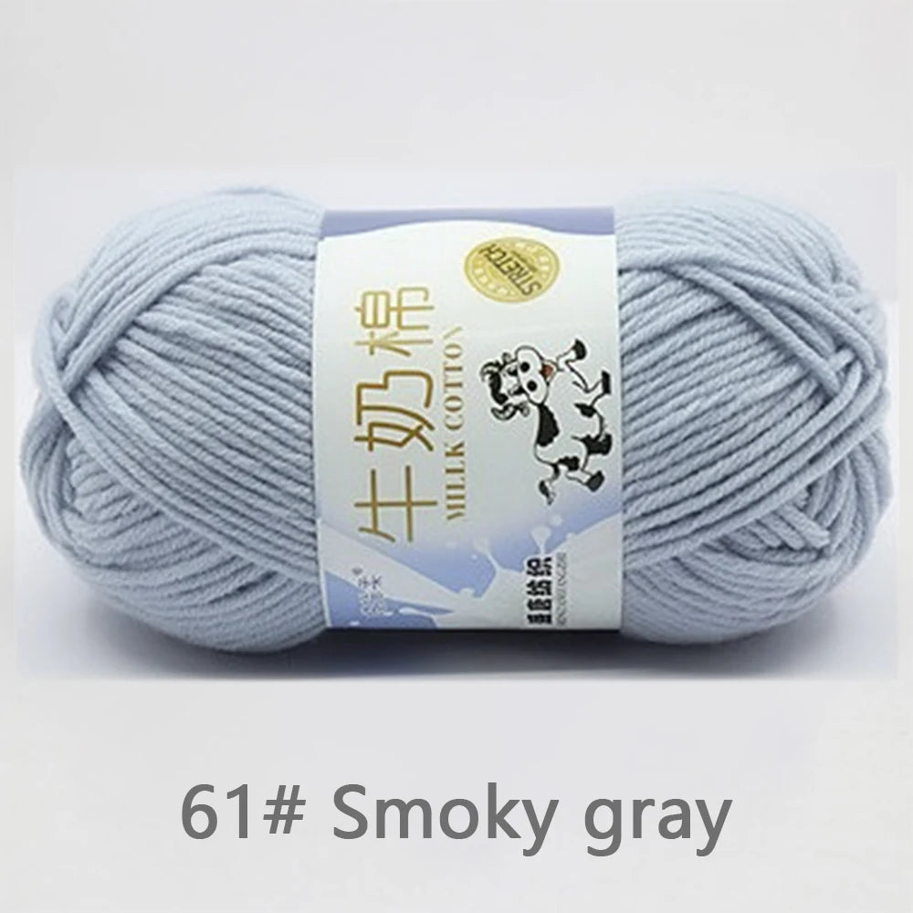 Soft Milk Cotton Yarn for Baby Sweaters & Scarves
