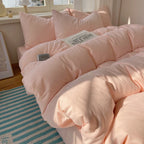 4-Piece Cotton Bedding Set - Duvet Cover & Pillowcases