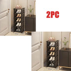 Stackable Corner Shoe Organizer - Space Saving Shoe Rack