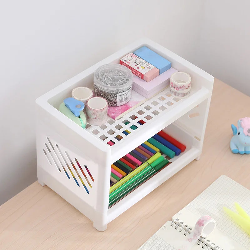 Desktop Storage Rack | Dorm Desk + Aesthetic Organizer
