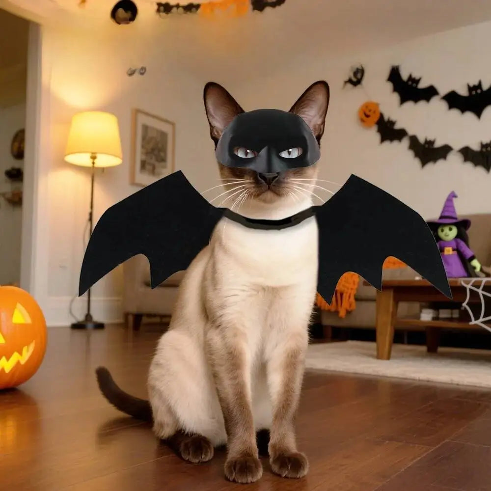 Halloween Pet Bat Costume Set for Cats and Dogs