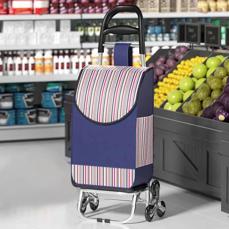 Portable Folding Grocery Shopping Cart for Stairs