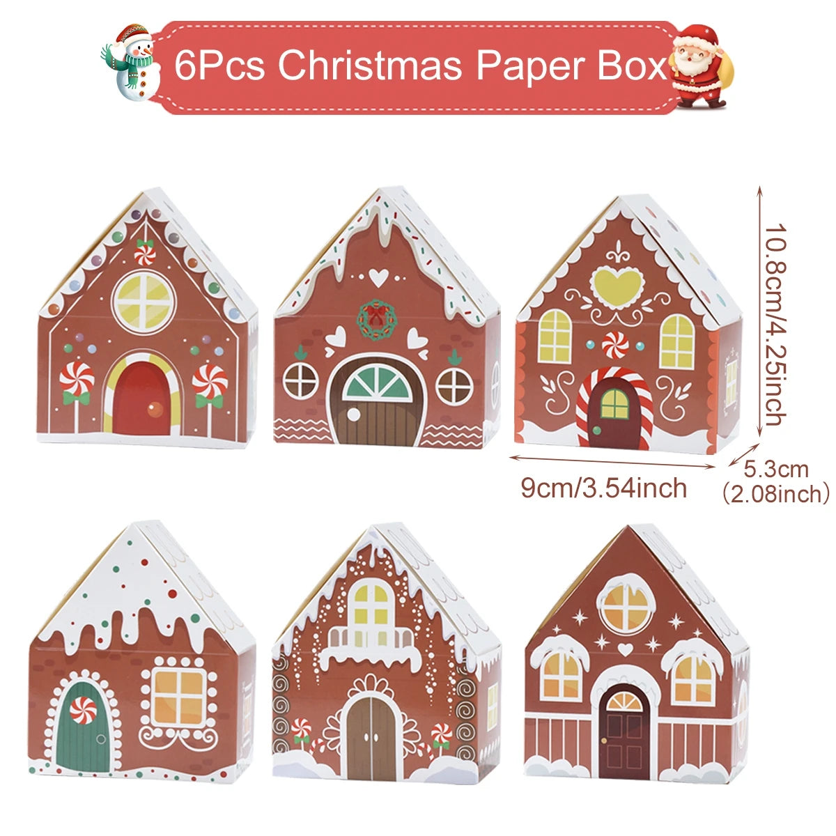 Christmas Gingerbread House Candy Box - Festive Home Decor