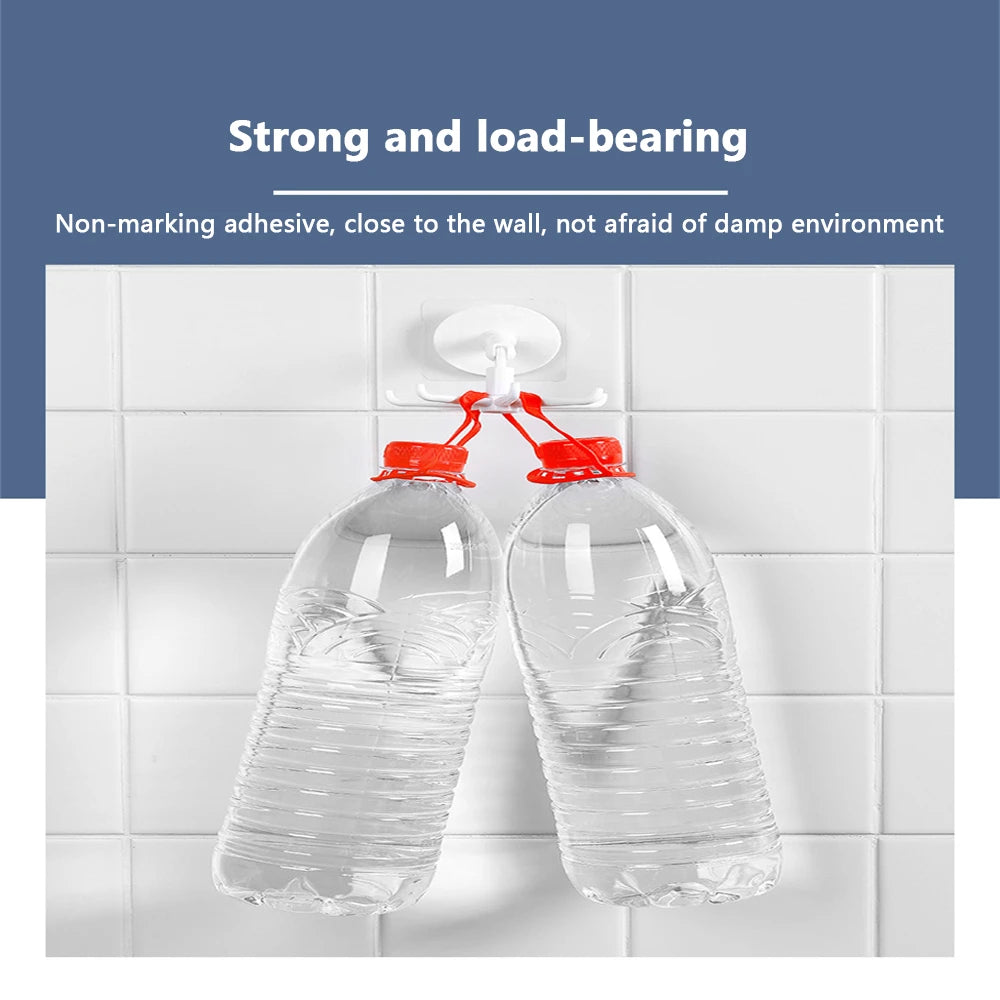 7-Claw Rotatable Self-Adhesive Kitchen Storage Hook