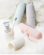 Portable Toothbrush and Toothpaste Holder for Travel
