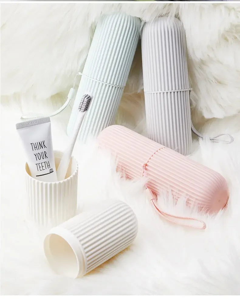 Portable Toothbrush and Toothpaste Holder for Travel