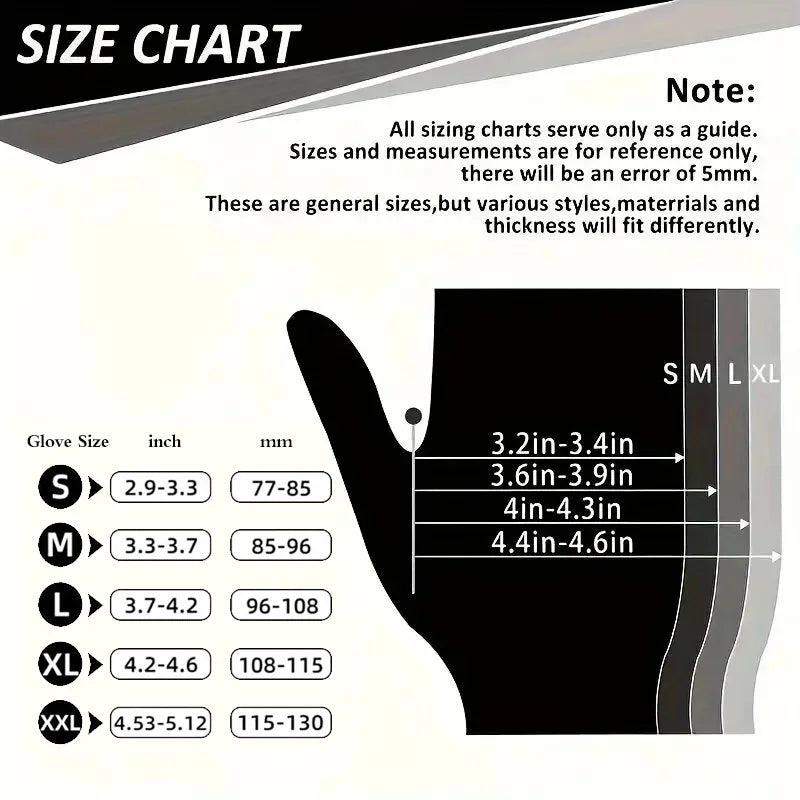 Black Nitrile Gloves for Kitchen & Bathroom Cleaning - 30/50/100PCS