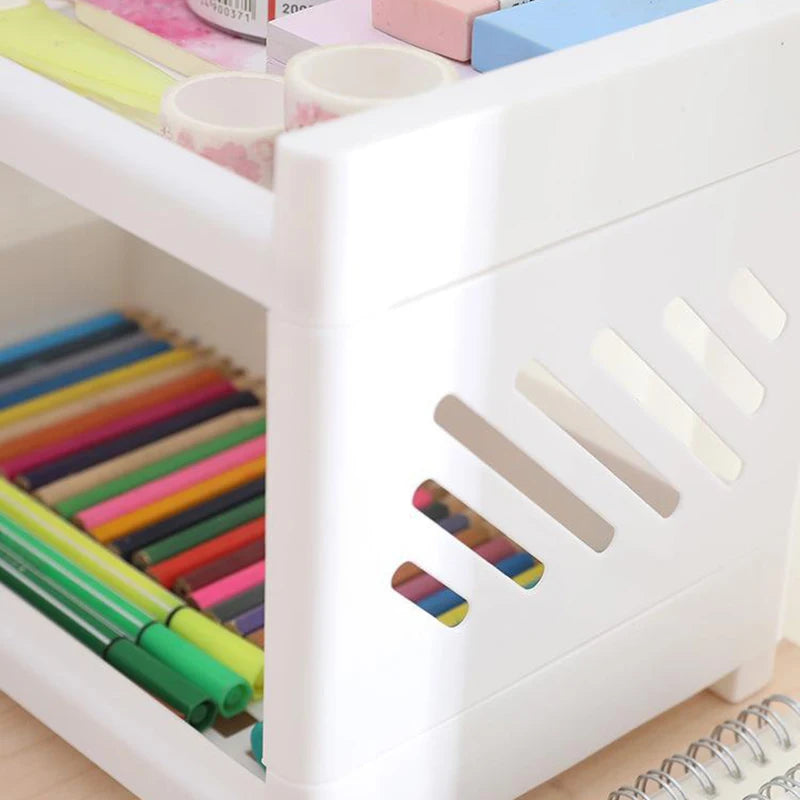 Desktop Storage Rack | Dorm Desk + Aesthetic Organizer