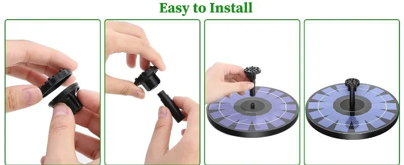 Solar Fountain Pump with 2.5W Eco-Friendly Panel