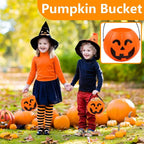 Halloween Pumpkin Bucket - Portable Candy Basket for Festivities