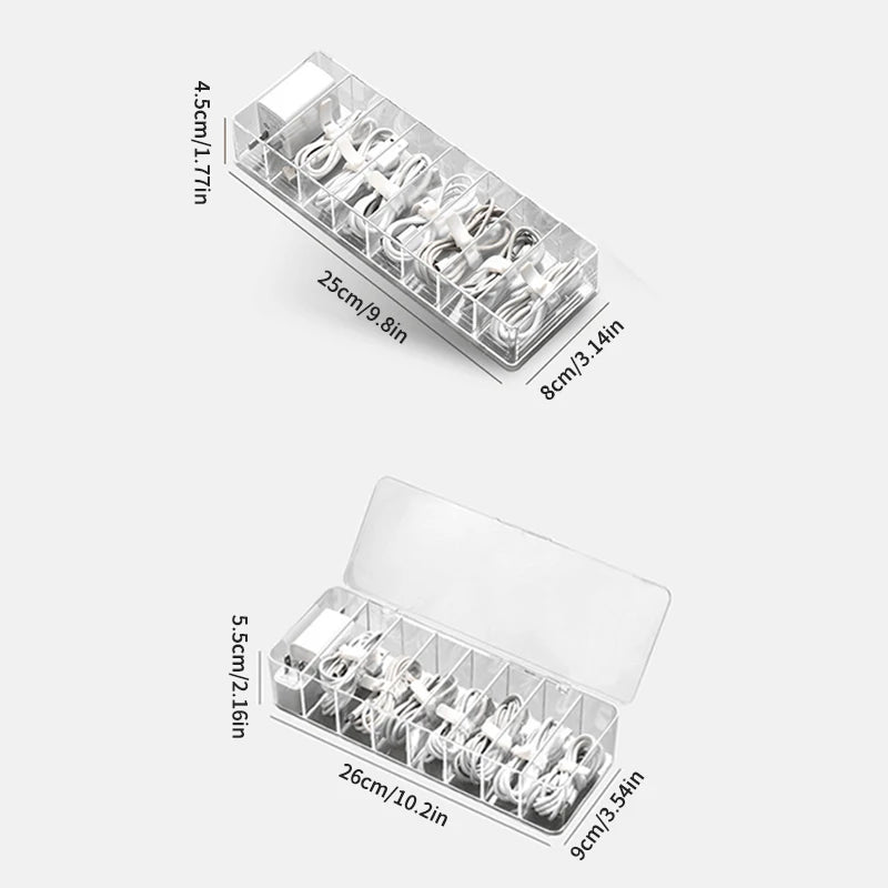 Dust Proof Cable Storage Box for Organizing Cords