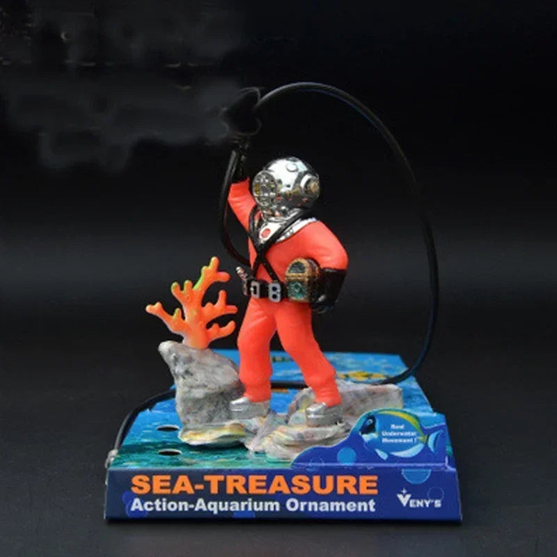 Aquarium Frogman Diver Decoration for Fish Tanks